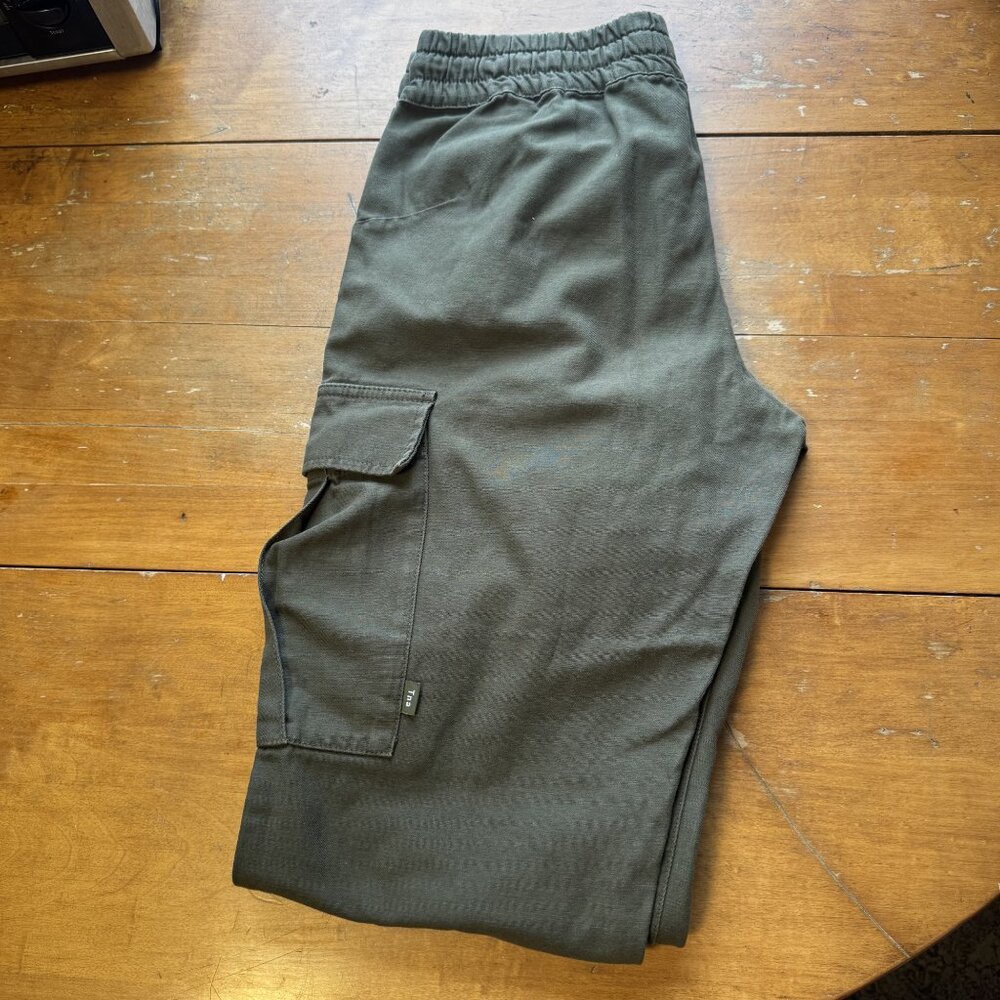 Olive Green Y2K TNA Drawstring Cargo Pants - Picture 5 of 5